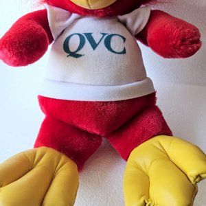Vintage 14" QVC Shopping Network Plush Red Bird Mascot Toy Rooster Cardinal